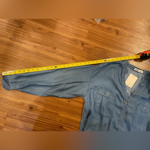 Denim style button down. - Picture 7 of 7